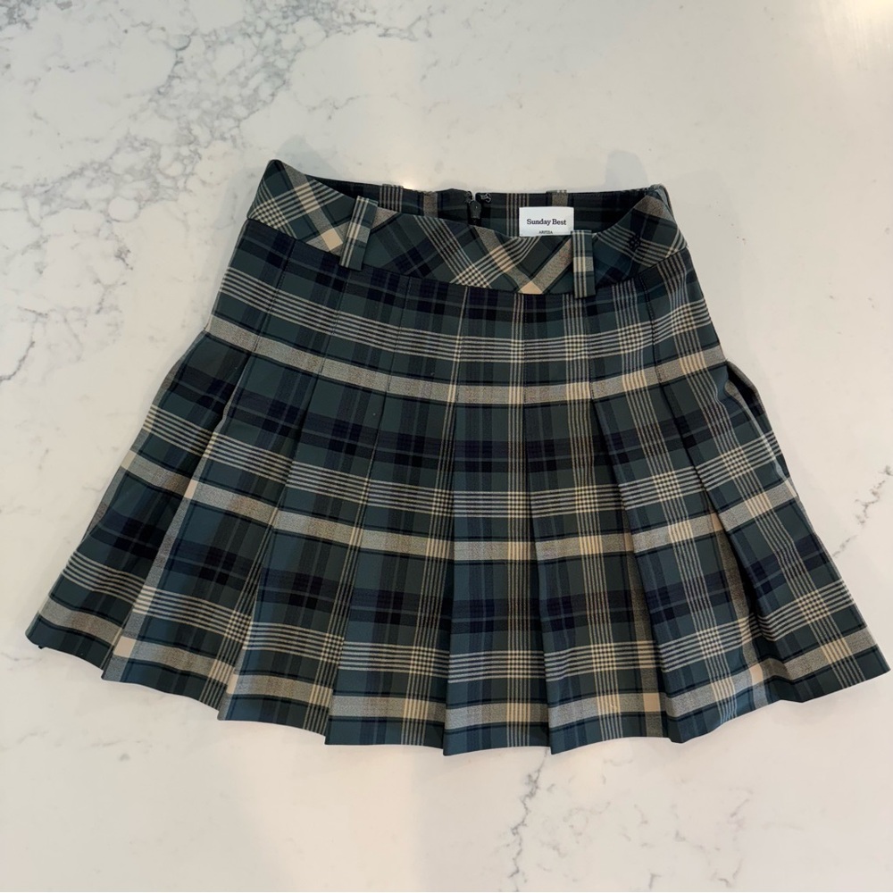 Sunday Best Olive Mini Skirt